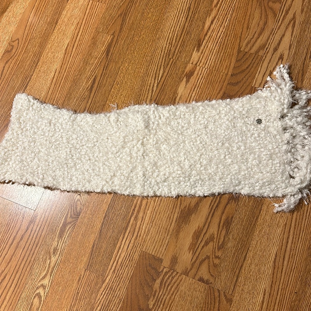 White Knit Scarf